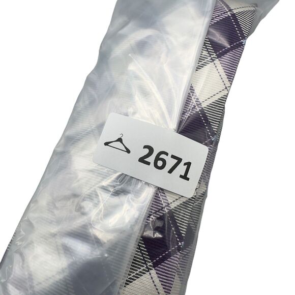 Ike Behar Mens Vintage Silk Dress Tie Geometric Triangle Pattern 60" 3.5" - Picture 10 of 10